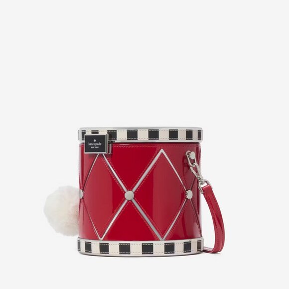 Kate Spade Oh What Fun 3D Toy Store Drum Clutch Satchel Crossbody Novelty NWT - Picture 4 of 10
